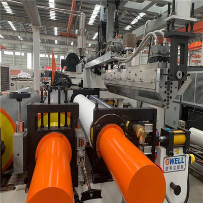 Linha de máquina de extrusão de perfis de PVC ASA 350 kg/h