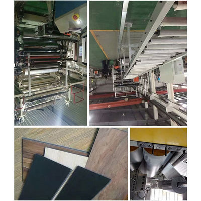 PVC que pavimenta a linha de produção assoalho do PVC que faz o processo de manufatura da máquina