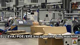 Linha de produção de filme solar EVA / POE / EPE para encapsular módulo solar