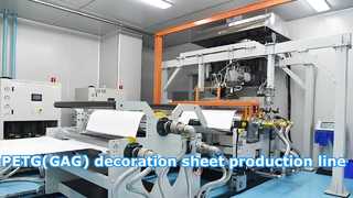 Linha de produção de folhas decorativas PETG (GAG)