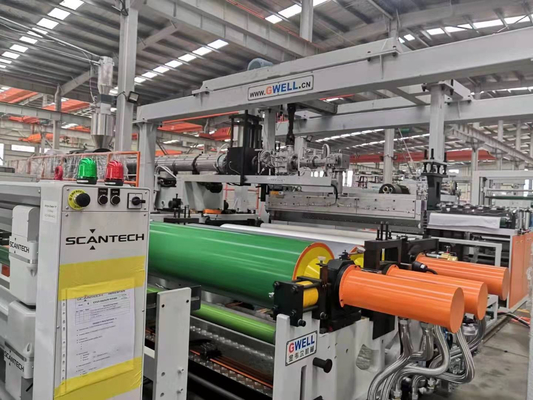 comprar Linha de extrusão de filme fundido de plástico TPU de parafuso único 500 kg/h online manufacture