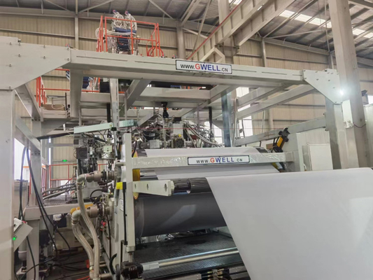 comprar Três camadas de extrusora de único parafuso moldada extrusão da máquina da cinematografia de Tpu online manufacture