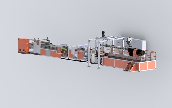 comprar 450-1500kg/h Linha de Produção de Chapas de Termoformagem PET PET ， design de rosca dupla sem processo de cristalização e secagem online manufacture