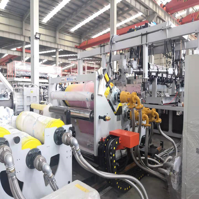 comprar Capacidade personalizada 450-1500 kg/h de folhas de embalagem PET Linha de extrusão, Máquina de fabricação de folhas de bandeja de sementes de PET 100% recirculadas online manufacture