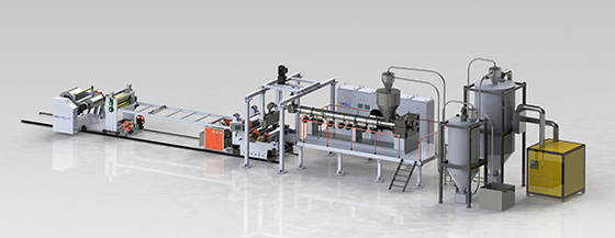 comprar 1000mm Transparente folha de plástico para taça Linha de produção Máquina de fabricação de folhas PET online manufacture