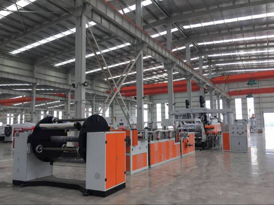 comprar Linha de extrusão de folhas de PET de parafuso duplo sem cristalização e secagem necessária Largura 800-1500 mm E 100% de RPET utilizado online manufacture
