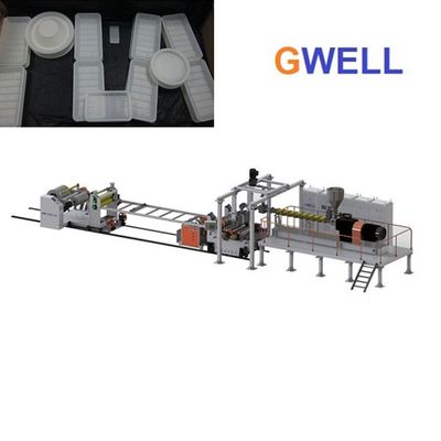 comprar A folha do PLA que faz a PLA Thermoforming da máquina a linha da extrusão da folha de três camadas pode ser personalizada online manufacture