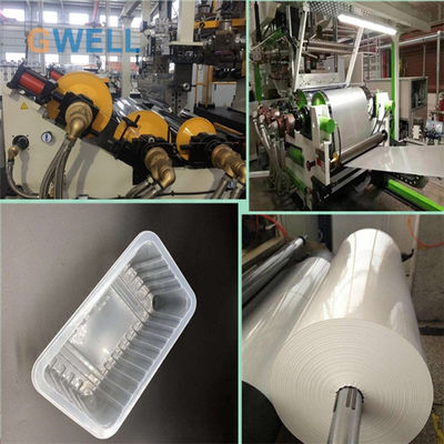 comprar Linha de Extrusão de Chapa de Blister de PP com 80% de Material Reciclado, Coextrusão de 4 Camadas e Largura de 800-1500mm para Termoformagem online manufacture